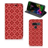 LG G8s Thinq | Hoesje met Magneet | Batik Rood - thumbnail