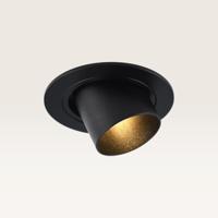 Inbouwspot Gavira nero m - Diameter 77mm - GU10-fitting - IP20 voor binnen - Zwart - Met doorlusbedrading - thumbnail