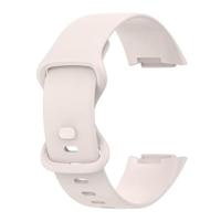 FitBit Charge 5 & 6 Sportbandje met dubbele lus - Maanwit - Maat: L - thumbnail