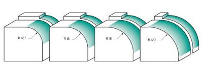 ENT Afrondfrees HM R8 met lager, Kolf 12mm - 7914372