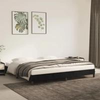 Bedframe zonder matras 200x200 cm fluweel zwart - thumbnail