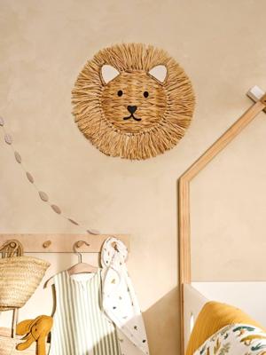 Muurtrofee Leeuw beige