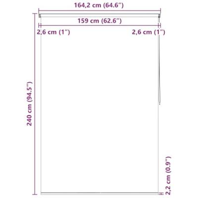 VidaXL Rolgordijn voor douche 160x240 cm splash VidaXL Rolgordijn voor douche 160x240 cm splash