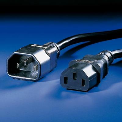 Value 19.99.1505 Stroom Aansluitkabel Zwart 0.50 m
