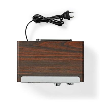 Nedis RDFM5110BN FM Radio Tafelmodel Bruin/Zilver