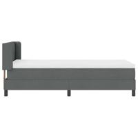 Boxspringbed met Matras, Donkergrijs, 100 x 200 cm, Stof - thumbnail