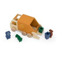 Trixie houten dieren vuilniswagen - thumbnail