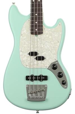 Fender American Performer Mustang Bass Satin Surf Green RW