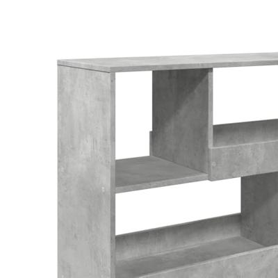 Kamerscherm 100x33x94,5 cm bewerkt hout betongrijs