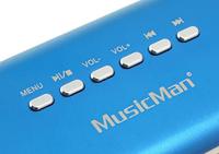 Music Man MA Display blau Mini-luidspreker AUX, FM radio, SD, Draagbaar, USB Blauw (metallic) - thumbnail