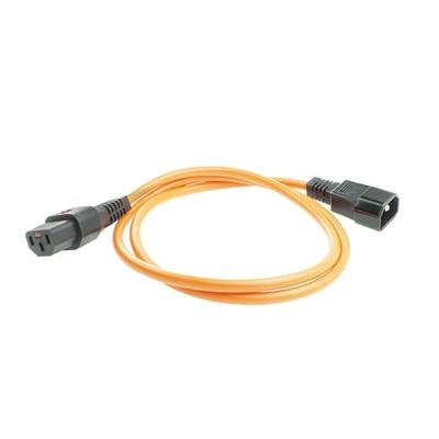 ACT AK5036 Netsnoer C13 IEC Lock | C14 | Oranje | 1 meter - thumbnail