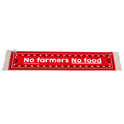 Boerenwinkel Auto/trekkersjaal no farmers no food Boerenwinkel Auto/trekkersjaal no farmers no food