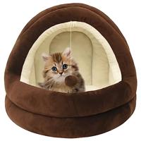 VidaXL Kattenmand 40x40x35 cm bruin en crèmekleurig - thumbnail