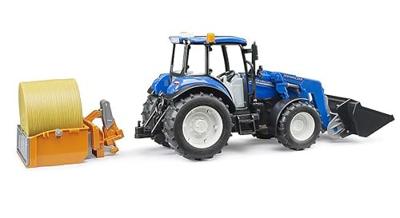 Bruder New Holland T5.120 met voorlader en laadbak