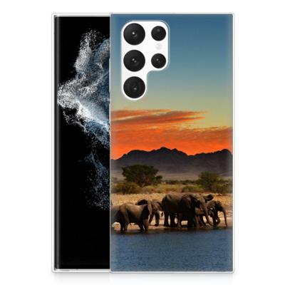Samsung Galaxy S22 Ultra | TPU Hoesje | Olifanten