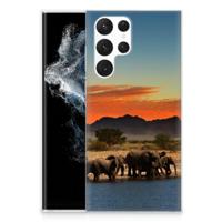 Samsung Galaxy S22 Ultra | TPU Hoesje | Olifanten - thumbnail