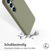 Accezz Liquid Silicone Backcover met MagSafe voor Samsung Galaxy S25 Telefoonhoesje Groen - thumbnail