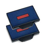 Trodat Reserve-stempelkussen 6/56/2 83493 56 x 33 mm (bxh) Blauw-rood 2 stuk(s) - thumbnail