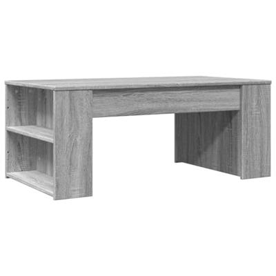 Salontafel 102x55x42 cm bewerkt hout grijs sonoma eikenkleurig Salontafel 102x55x42 cm bewerkt hout grijs sonoma eikenkleurig