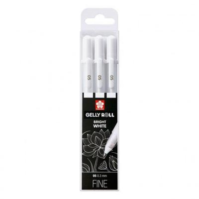 Sakura • gelly roll gelpen 05 wit 3stuks