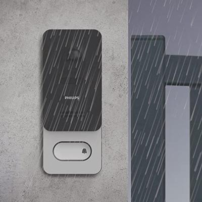 Philips WelcomeEye Wireless Complete set voor Video-deurintercom Bluetooth, WiFi Zwart/grijs, Aluminium