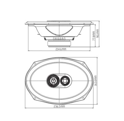 JBL Stage3 9637 3-weg triaxiale inbouwluidspreker 225 W Inhoud: 2 stuk(s)