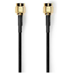 Nedis Antennekabel | SMA Male | SMA Male | Verguld | 50 Ohm | Enkelvoudig Afgeschermd | 2.00 m | Rond | PVC | Zwart | Label - CSGL02000BK20 Nedis Antennekabel | SMA Male | SMA Male | Verguld | 50 Ohm | Enkelvoudig Afgeschermd | 2.00 m | Rond | PVC | Zwart | Label - CSGL02000BK20
