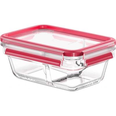 Emsa Clip & Close Voorraadbox 0.8 l Glas Met deksel, Met kliksluiting, Waterdicht, Vaatwasserbestendig Transparant, Rood 600740 Emsa Clip & Close Voorraadbox 0.8 l Glas Met deksel, Met kliksluiting, Waterdicht, Vaatwasserbestendig Transparant, Rood 600740