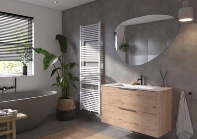 Saqu Cole handdoekradiator 1072W 60x180cm wit