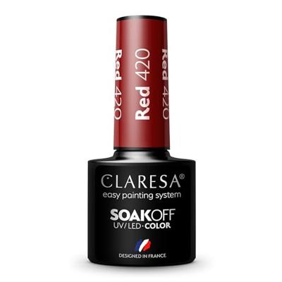 Claresa uv/led gellak 5ml red 420 full berries - thumbnail