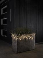 Konstsmide 3813-100 Micro-lichtketting Buiten Energielabel: E (A - G) werkt op het lichtnet Aantal lampen 200 LED Warmwit Verlichte lengte: 31.84 m - thumbnail