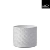 Era pot rond wit h14,5xd17,5 cm Mica Decorations - Mica decorations - thumbnail