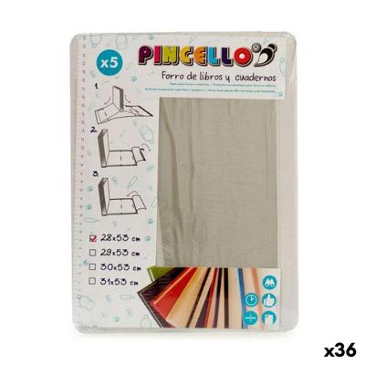 Zelfklevende boekomslag Pincello Transparant 0,33 x 28 x 53 cm (36 Stuks)