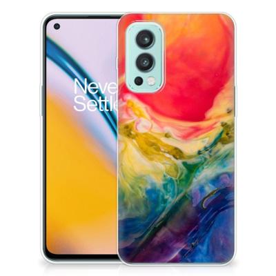 Smartphone hoesje OnePlus Nord 2 5G Watercolor Dark Smartphone hoesje OnePlus Nord 2 5G Watercolor Dark