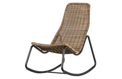 WOOOD Outdoor Schommelstoel 'Tom' Rattan, kleur Naturel
