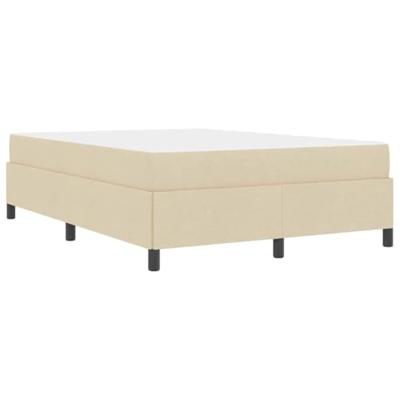 Boxspring bed Crème en Zwart 160 x 200 cm