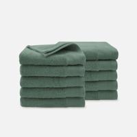 Walra Soft Cotton Handdoeken 60 x 110 cm - 550 gr/m² - Legergroen - 10 stuks - thumbnail