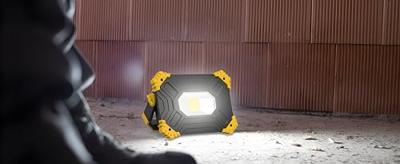 Heitronic LED Akku Flutlichtstrahler NEWPORT 2.0 LED-accuwerklamp 20 W 2000 lm Natuurwit - thumbnail