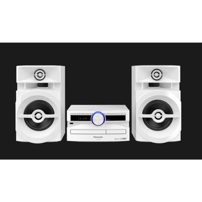 Panasonic Sc-Ux104Eg-W Micro-muzieksysteem, Bluetooth, Tuner (Dab+/Fm), CD, USB, Aux-In, 300 Watt Rms, Wit