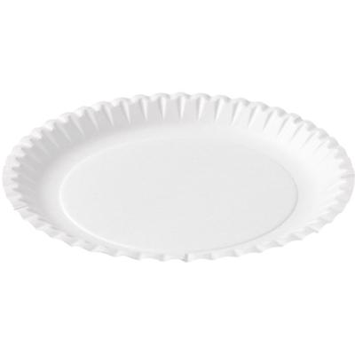 Biodore Kartonnen bord 22cm wit 100 stuks biologisch