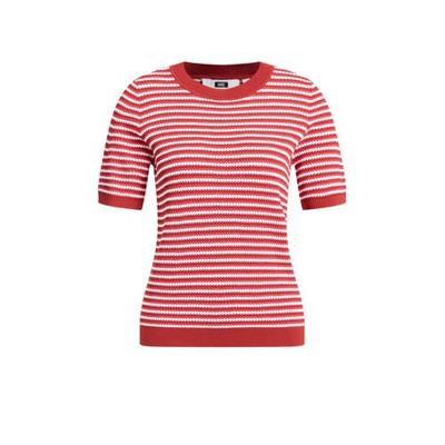 WE Fashion gestreept T-shirt rood WE Fashion gestreept T-shirt rood