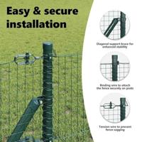 VidaXL Afrasteringspaal groen 25 x 0,6 m (25 x 25 mm gaas) - thumbnail