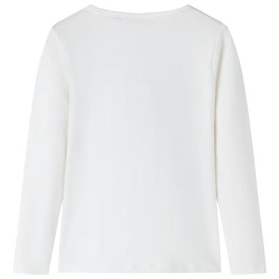 Kindershirt met lange mouwen dierenprint 128 ecrukleurig Kindershirt met lange mouwen dierenprint 128 ecrukleurig