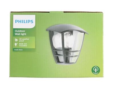 Wandlamp Philips 15387/30/16 Zwart Aluminium 60 W E27 - thumbnail