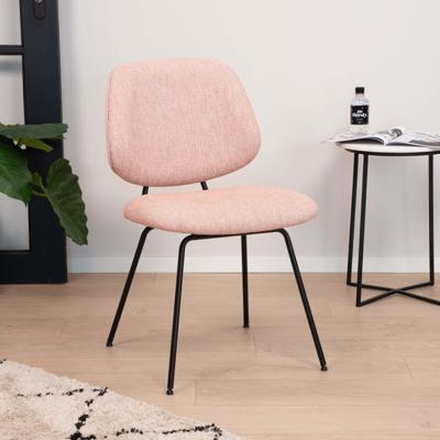 Eleonora Eetkamerstoel 'Lynn' kleur Roze Fletcher Eleonora Eetkamerstoel 'Lynn' kleur Roze Fletcher