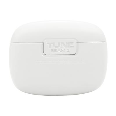 JBL Tune Beam 2, Wireless Noise Cancelling Bluetooth Earbuds met 48 uur afspeeltijd, IP54 Water- en Stofbestendig, Multi-Point Verbinding, In-Ear en Ergonomisch Design, in Wit