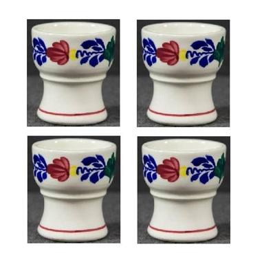 Boerenbont Eierdopjes compleet met voet - set 4 stuks