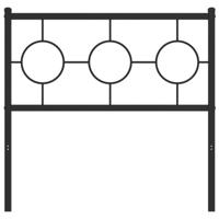 Hoofdbord 90 cm metaal zwart - thumbnail