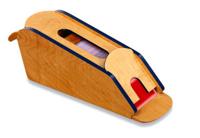 Dal Negro kaartenhouder Sabot Baccarat hout 43 cm blank/blauw - thumbnail