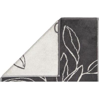 Cawö Cawo Atelier Floral Handdoek 50/100 basalt